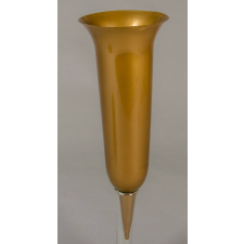 Sírváza leszúrós nagy műanyag D13,5cm M38,5cm - Arany dekorációs kellék