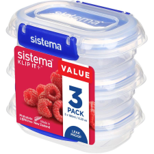 Sistema Frischhaltedosen Set KLIP IT PLUS 3 x 180 ml blau (881523) uzsonnás doboz