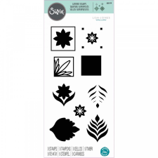 Sizzix szilikonbélyegző 666144, Geo Repeat / Sizzix Layered Clear Stamps (1 csomag) bélyegző