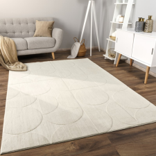 Skandináv Boho Geometriai mintás krém szőnyeg 80x150 cm lakástextília