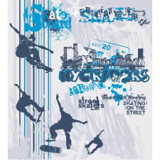 Skate boarding, poszter tapéta 225*250 cm tapéta, díszléc és más dekoráció
