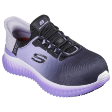 Skechers 108152EC_BKPR40 Skechers Slip-ins Work: Tilido - Ombray női munkavédelmi cipő S1 PL SR ESD