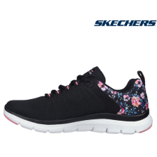 Skechers 149586 BKMT virágmintás női sneaker női cipő