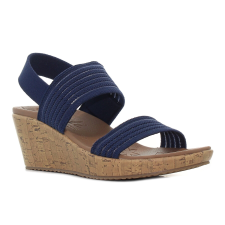 Skechers Beverlee - Sheer Luck sötétkék női éktalpú szandál Méret:41 női szandál