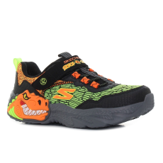 Skechers Dino - Lights villogó fekete gyerek cipő Méret:35