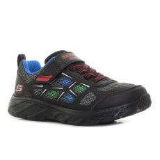 Skechers Dynamic - Flash - Rezlur villogó fekete gyerek cipő Méret:30