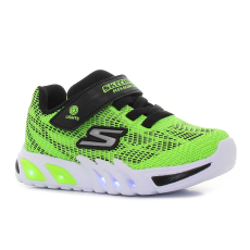 Skechers Flex - Glow Elite - Vorlo villogó zöld baba cipő Méret:22