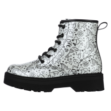 Skechers Gravlen Hi - Doodle Boots 303408LSLBK Kids White 36