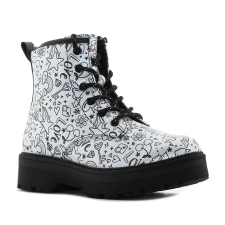 Skechers Gravlen Hi - Doodle Down fekete gyerek bakancs Méret:32 gyerek cipő
