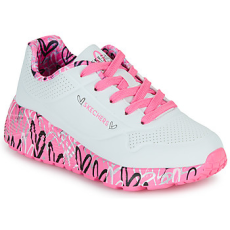 Skechers Rövid szárú edzőcipők JGOLDCROWN: UNO LITE - LOVELY LUV Fehér 28