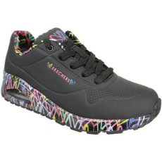 Skechers Rövid szárú edzőcipők Uno loving love Fekete 40