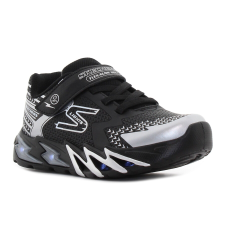 Skechers S-Lights - Flex - Glow Bolt villogó fekete gyerek cipő Méret:37 gyerek cipő