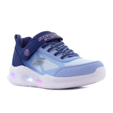 Skechers S-Lights - Sola Glow - Ombre Deluxe villogó kék gyerek cipő Méret:28