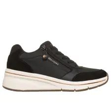 Skechers Skechers Billion 190370 BLK divatos női fűzős félcipő női cipő