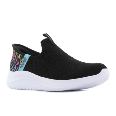 Skechers Slip-Ins - Ultra Flex 3.0 - Colory Wild fekete gyerek bebújós cipő Méret:31