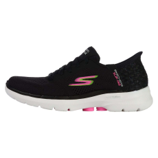 Skechers Sportcipő Skechers Go Walk 6 - Vivid Id - Slip-ins 124627BKMT Női Fekete 38,5