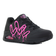 Skechers Uno - Dripping In Love fekete női cipő Méret:37