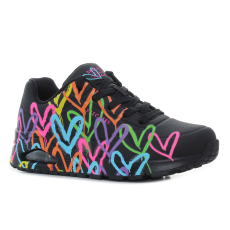 Skechers Uno - Highlight Love fekete női cipő Méret:36
