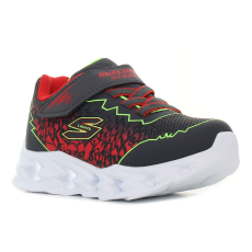 Skechers Vortex 2.0 - Zorento villogó fekete baba cipő Méret:21
