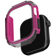 Skinarma Atom tok Apple Watch 42mm - szürke-rózsaszín okosóra kellék