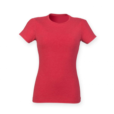 Skinnifit Női póló Skinnifit SFL161 Tri-Blend póló -L, Red Triblend