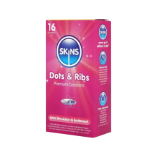  Skins - bordázott és pontozott óvszer (16 db) óvszer