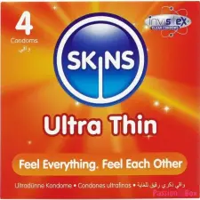 Skins Ultra Thin óvszerek Vanilla 4 db óvszer
