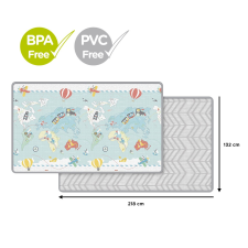 Skip hop Kis világutazó PVC és BPA mentes játszószőnyeg 218x132cm 0m+ játszószőnyeg