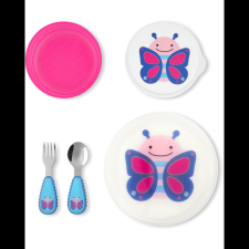 Skip hop ZOO Gyermek étkészlet - Lepke mintás (5 darabos) (9N582210) tányér és evőeszköz
