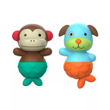 Skip Hop Zoo Mix & Match Flippers fürdőjáték majom és kutya fürdőszobai játék