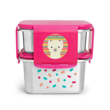  Skip Hop Zoo rozsdamentes acél ebédkészlet Láma babaétkészlet