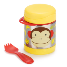 Skip hop Zoo rozsdamentes acél ételtároló termosz evőeszközzel 325ml Majom papírárú, csomagoló és tárolóeszköz