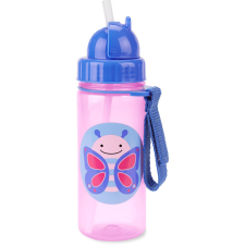 Skip hop Zoo Szívószálas kulacs PP, PVC és BPA mentes 385ml Pillangó kulacs, kulacstartó