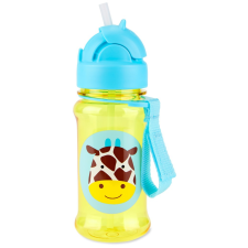 Skip hop Zoo Tritan Szívószálas kulacs 355ml, Zsiráf kulacs, kulacstartó