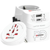 Skross 1.302474 PRO Light 45W USB-A/USB-C fehér világutazó adapter + Type-C kábel