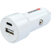 Skross Autós töltő, USB-C kábellel, 1xUSB-A, 1xUSB-C PD, 65W, SKROSS