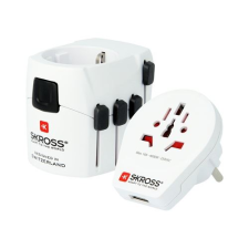 Skross Pro World utazó adapter USB csatlakozóval (1.302539) (1.302539) mobiltelefon kellék