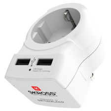 Skross SKROSS csatlakozó átalakító az Egyesült Államokba, beépített USB töltővel kábel és adapter
