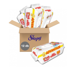 Sleepy Baby Wet Wipes kupakos nedves törlőkendő 12x120 db törlőkendő