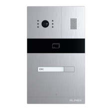 SLINEX MA-01CRHD videó kaputelefon hívópanel, 1080p Full HD kamera, kombinált kártyaolvasó, ezüst kaputelefon