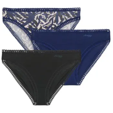 SLOGGI Bugyik GO Crush High leg PACK DE 3 Tengerész EU L női alsó
