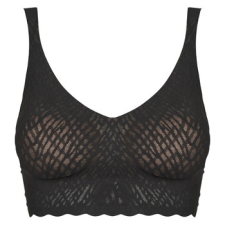 SLOGGI Merevítő nélküliek ZERO Feel Bliss Bralette Fekete EU XL melltartó