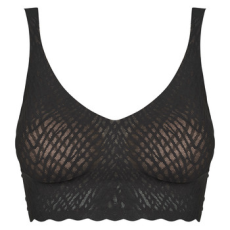 SLOGGI Merevítő nélküliek ZERO Feel Bliss Bralette Fekete EU XS