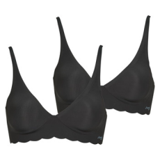 SLOGGI Merevítő nélküliek ZERO Microfibre 2.0 Soft Bra PACK DE 2 Fekete EU L