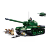 Sluban Army építőkészlet WW2 budapesti csata M38-B0979 szovjet nehézharckocsi IS-2 2 az 1-ben 845 db (LEGO kompatibilis)