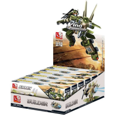 Sluban Builder Army - 6 into 1 robotharcos építőjáték készlet barkácsolás, építés