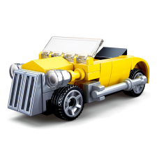 Sluban építőkészlet Builder M38-B0920D Sárga kabrió 48 db (LEGO kompatibilis) barkácsolás, építés