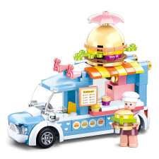 Sluban építőkészlet Girls Dream M38-B0993B Mobil hamburger bolt 154 db (LEGO kompatibilis) barkácsolás, építés