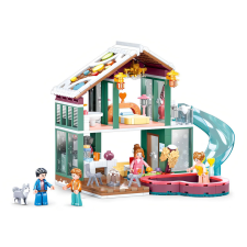 Sluban építőkészlet Happy Diary M38-B0961 Hétvégiház vakációra 439 db (LEGO kompatibilis) barkácsolás, építés