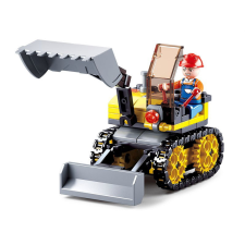 Sluban építőkészlet Town Builders M38-B0377C kis lánctalpas kotrógép 91 db (LEGO kompatibilis) barkácsolás, építés